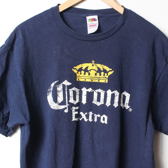 Corona Shirt Mens Large Blue Beer Tee - Picture 3 of 4